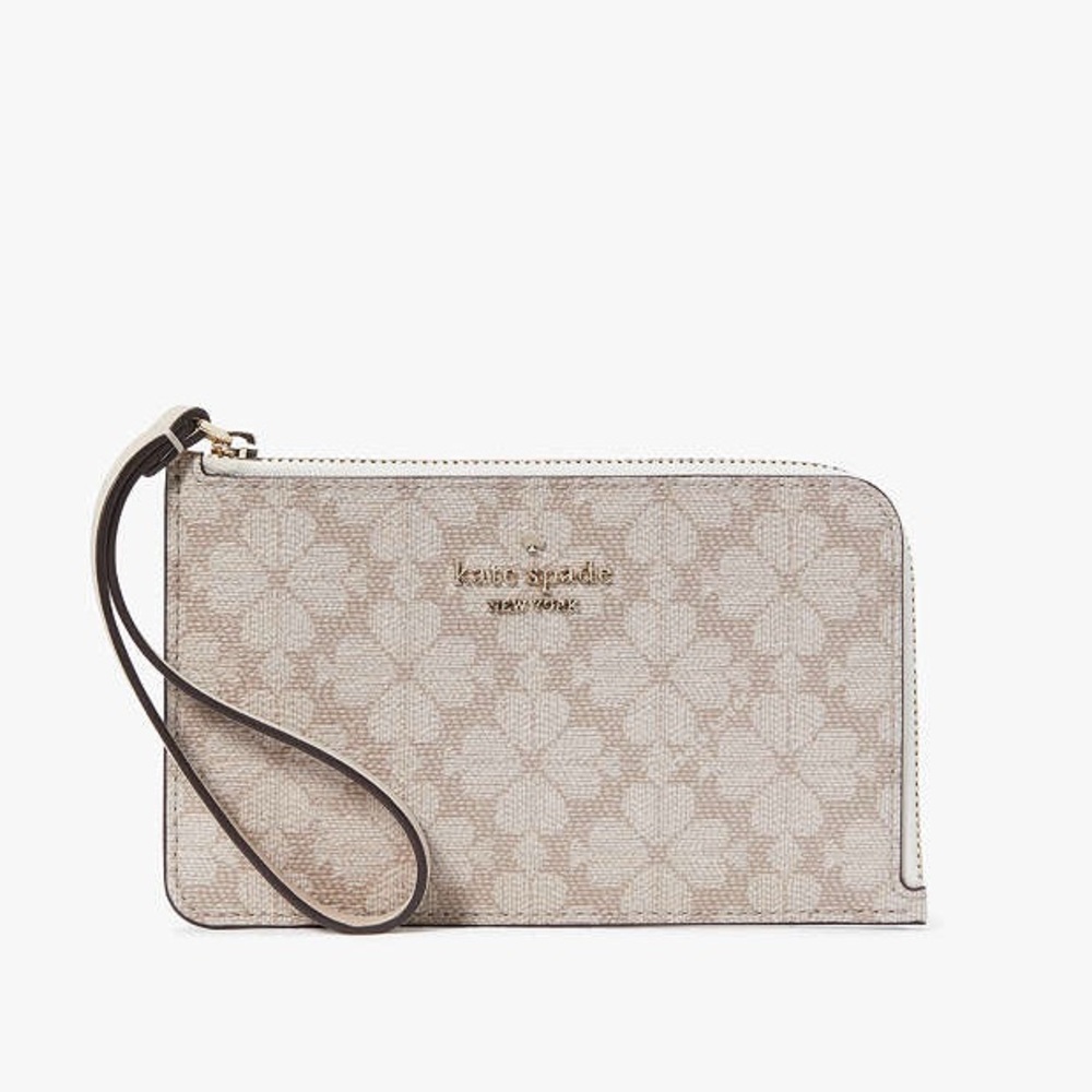 Lucy Spade Flower Small L-Zip Wristlet
